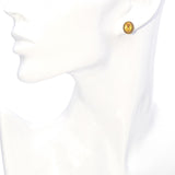 14K Yellow Gold 3.50 TCW Lab Yellow Sapphire Stud Earrings