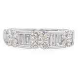 14k White Gold 1.04tcw Diamond Band