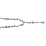 18k White Gold Diamond Drop Necklace