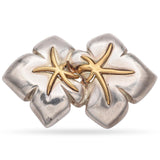 Tiffany & Co. Starfish Sterling Silver and 18K Yellow Gold Brooch Pin