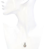 18K White Gold Tahitian Pearl and Diamond Pendant