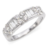 14k White Gold 1.04tcw Diamond Band