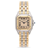 Cartier Panthère Steel 18K Gold Three Row Gold Quartz Women's Watch