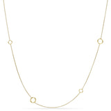 David Yurman 18K Yellow Gold Infinity Station Necklace