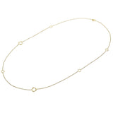 David Yurman 18K Yellow Gold Infinity Station Necklace