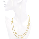 David Yurman 18K Yellow Gold Infinity Station Necklace