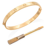 Vintage Cartier 18k Yellow Gold Love Bracelet Size 18