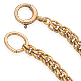 Antique 15K Yellow Gold Long Link Watch Chain Necklace