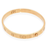 Vintage Cartier 18k Yellow Gold Love Bracelet Size 18