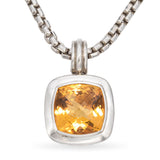 David Yurman Sterling Silver & 14K Yellow Albion Citrine Cable Pendant Necklace