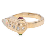 Retro Yellow Gold H.Stern Multi Gemstone Ring