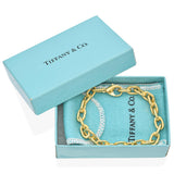 Vintage Tiffany & Co. 18K Yellow Gold Heavy Oval Link Chain Bracelet