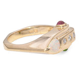 Retro Yellow Gold H.Stern Multi Gemstone Ring