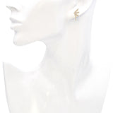 14K Yellow Gold Diamond Spider Web Stud Earrings