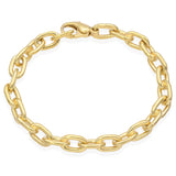 Vintage Tiffany & Co. 18K Yellow Gold Heavy Oval Link Chain Bracelet