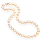 Vintage 18K Yellow Gold Pearl and Diamond Rondelle Necklace