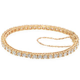 14k Yellow Gold 6.6tcw Diamond Tennis Bracelet