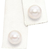 14K Yellow Gold Pearl & 0.72 TCW Sapphire Halo Jacket Stud Earrings