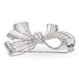 14k White Gold 1 TCW Diamond Bow Brooch