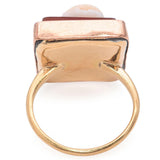 Antique Rose Gold Hardstone Cameo Ring