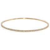 14K Yellow Gold 1.78 TCW Diamond Bangle Bracelet