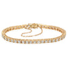 14k Yellow Gold 6.6tcw Diamond Tennis Bracelet