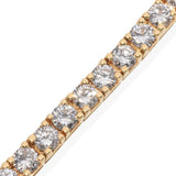 14k Yellow Gold 6.6tcw Diamond Tennis Bracelet