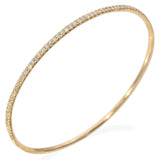 14K Yellow Gold 1.78 TCW Diamond Bangle Bracelet