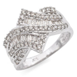 10K White Gold 1 Carat Total Diamond Ring