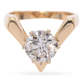 14K Yellow Gold 2.0 Ct. I I2 Diamond Solitaire Engagement Ring GIA