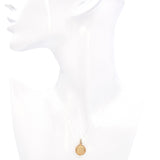 14K Yellow Gold Round Locket Charm Pendant