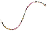 14K Yellow Gold 5.75 TCW Rainbow Tourmaline Oval Tennis Bracelet