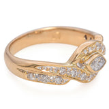 18K Yellow Gold 0.30 TCW Diamond Wedding Band Ring