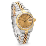 Rolex Date Two Tone 18K Gold/SS Automatic Women's Watch Ref 69173