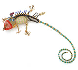 Jewelry 10 Cynthia Chuang & Erh-Ping Hand-Made Porcelain Lizard Brooch Pin