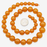 Vintage Amber Graduated Beaded Strand Necklace