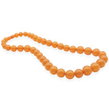 Vintage Amber Graduated Beaded Strand Necklace