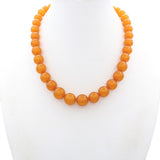 Vintage Amber Graduated Beaded Strand Necklace