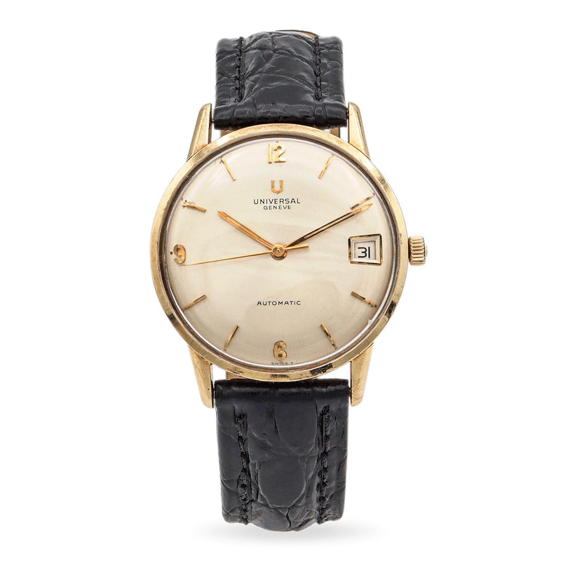 Universal Geneve 14K Gold Filled Men's Automatic Date Watch, 33mm: JUST SERVICED