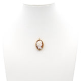 14K Yellow Gold Shell Cameo Pendant