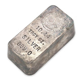 Vintage 10.44 oz .999 Consolidated Mines Silver Bar With Certificate