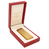 Vintage Les Must de Cartier Paris Gold Plated Red Lacquer Ring Lighter