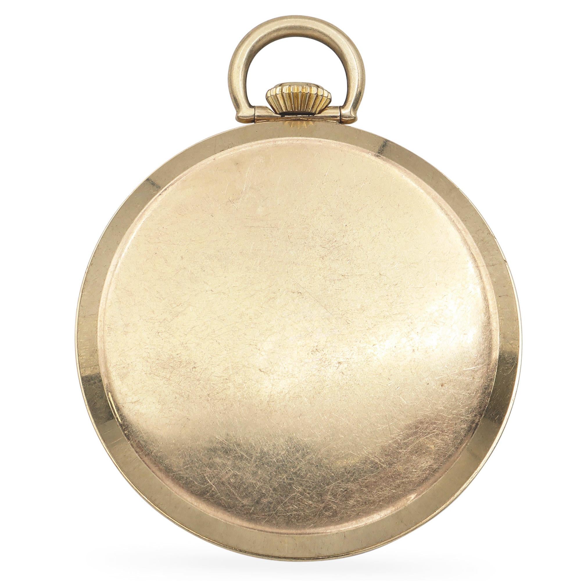 Vintage Omega 14K Yellow Gold 17 Jewels Swiss Pocket Watch