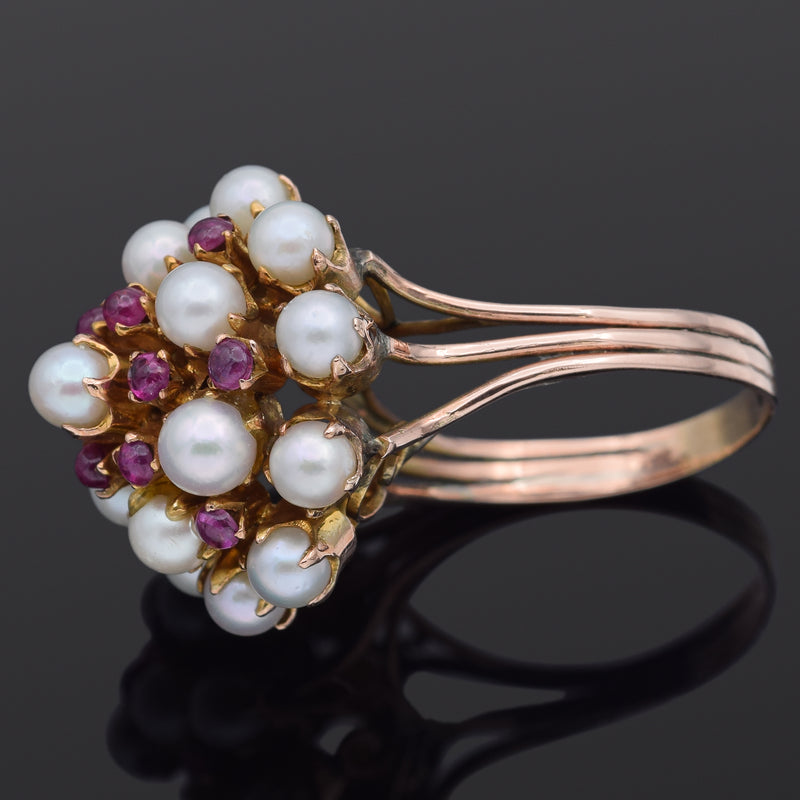 R) 14K .10TDW 8MM CUL PEARL RING - Royale Jewelers