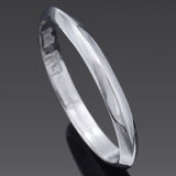 白金 Platinum 2 mm Wedding Band Ring Size 6.25