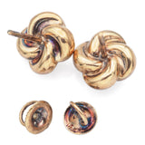 Antique 14K Yellow Gold Paste Screw-Back Stud Earrings