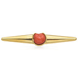 Tiffany & Co. Elsa Peretti 18K Yellow Gold Coral Bar Brooch