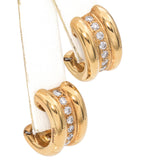 Chopard 18K Yellow Gold 0.66 TCW Diamond La Strada Hoop Earrings