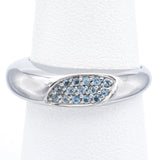 Roberto Coin Capri Plus Sterling Silver Blue Topaz Ring Size 7.75