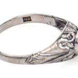 Antique Art Deco White Gold 0.46 Ct Diamond Band Ring